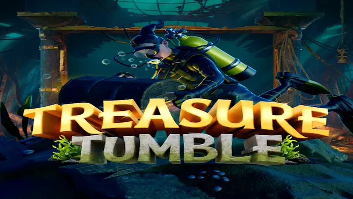 Isang underwater treasure hunt theme sa isang 8x8 slot grid.